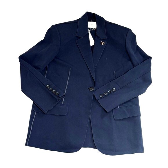 Dodiee Iman Knit Blazer in Navy Blue - Picture 1 of 7